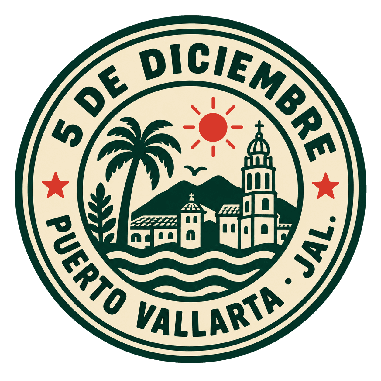 5 de Diciembre · Puerto Vallarta · Jal. neighborhood seal